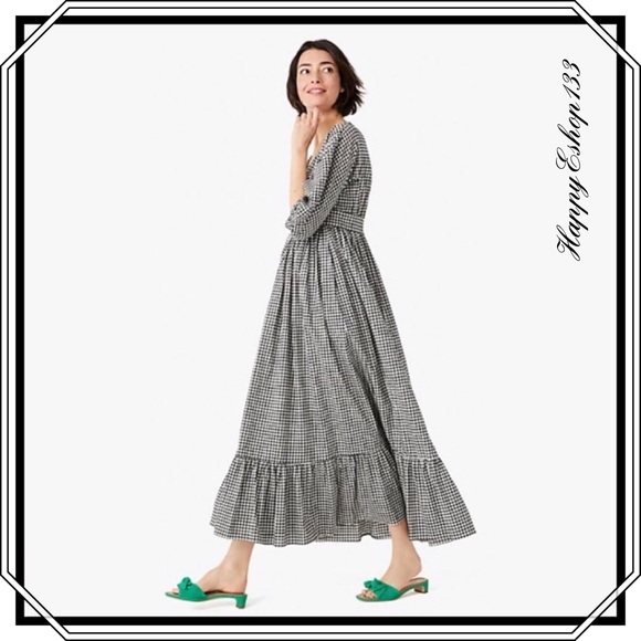 โ ๏ธ๐ kate spade NY Womenโs Mini Gingham Bodega Mini Dress, - Picture 10 of 10